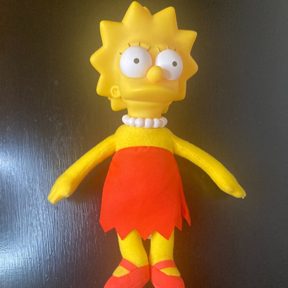 The Simpsons 2024 Lisa Simpson 9.5" Doll - Plastic Head Soft Body - Collectable